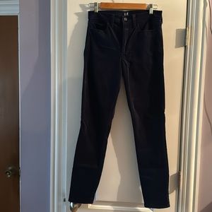 Gap Navy Velvet True Skinny
